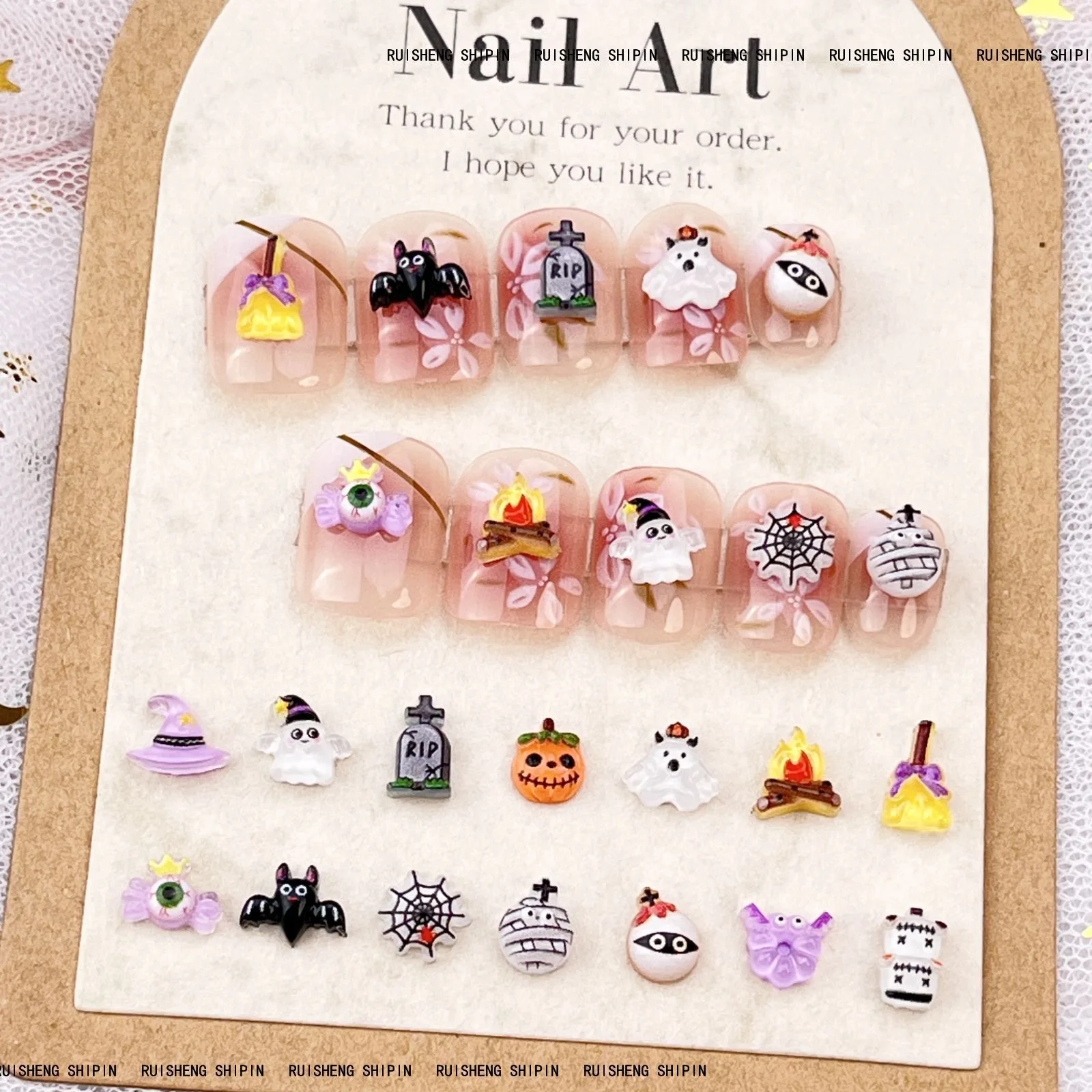 Art Craft Hat - 50 قطعة الراتنج البسيطة الملونة هالوين