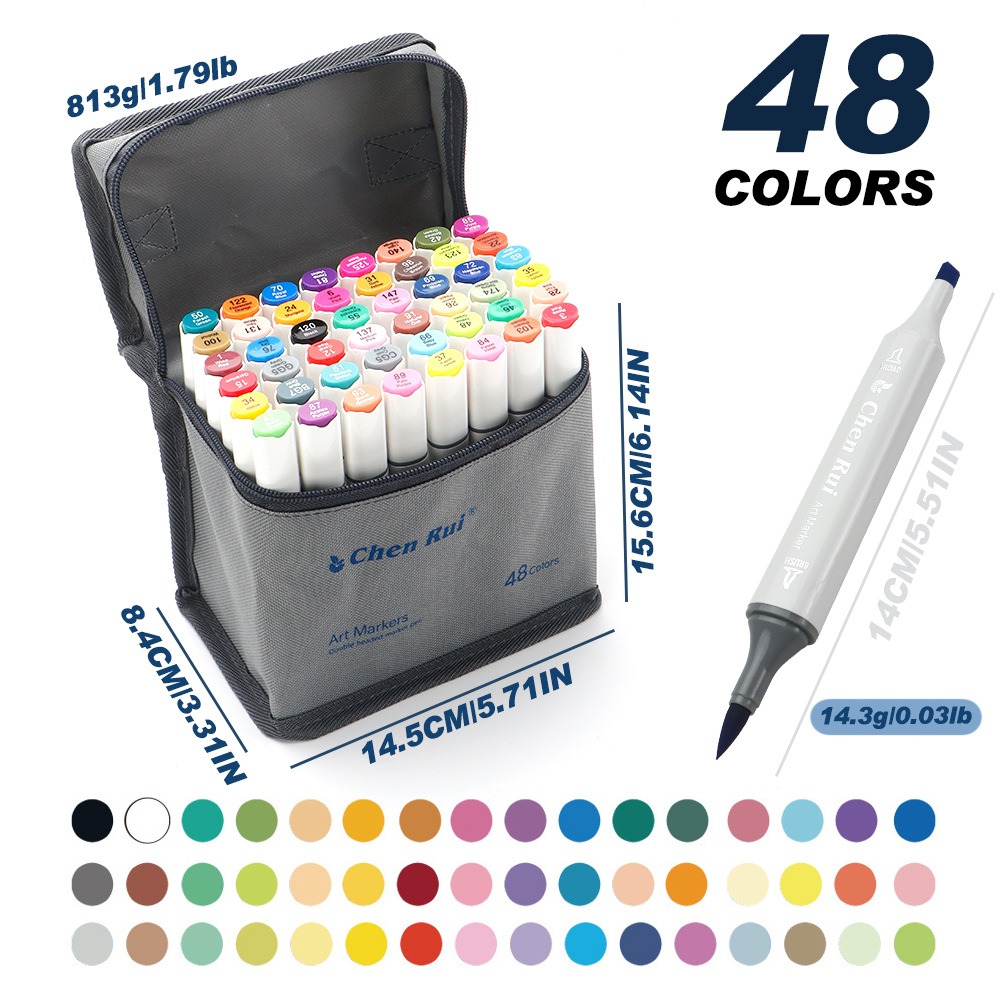 Alcohol Ink Set - 48/60 قطعة مجموعة أقلام تحديد فنية