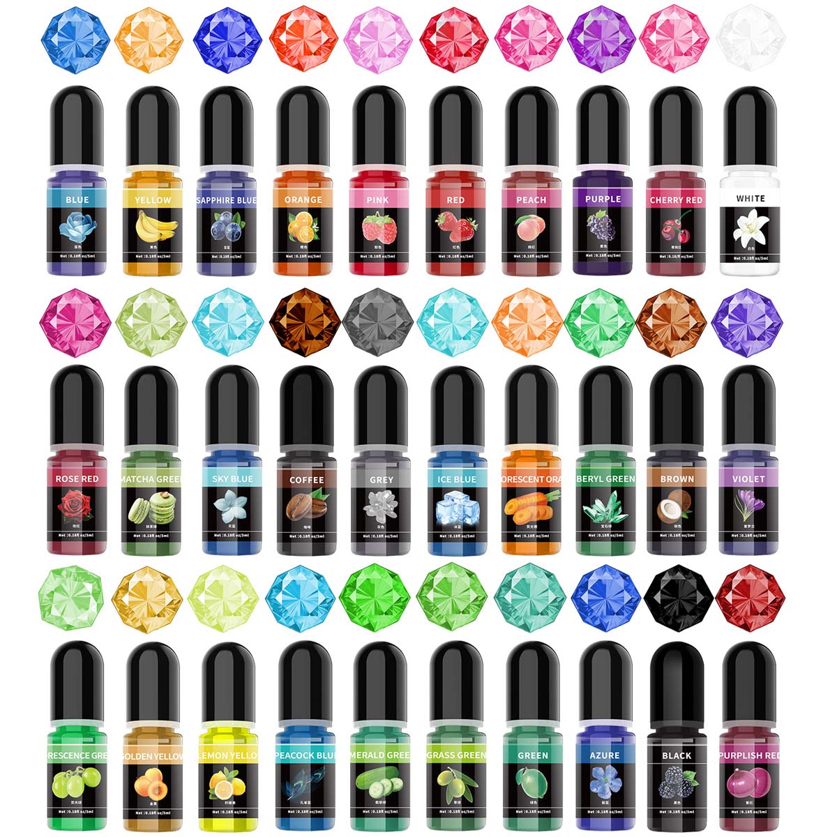Alcohol Ink Set - 5 مللي/زجاجة الايبوكسي الراتنج الصباغ السائل