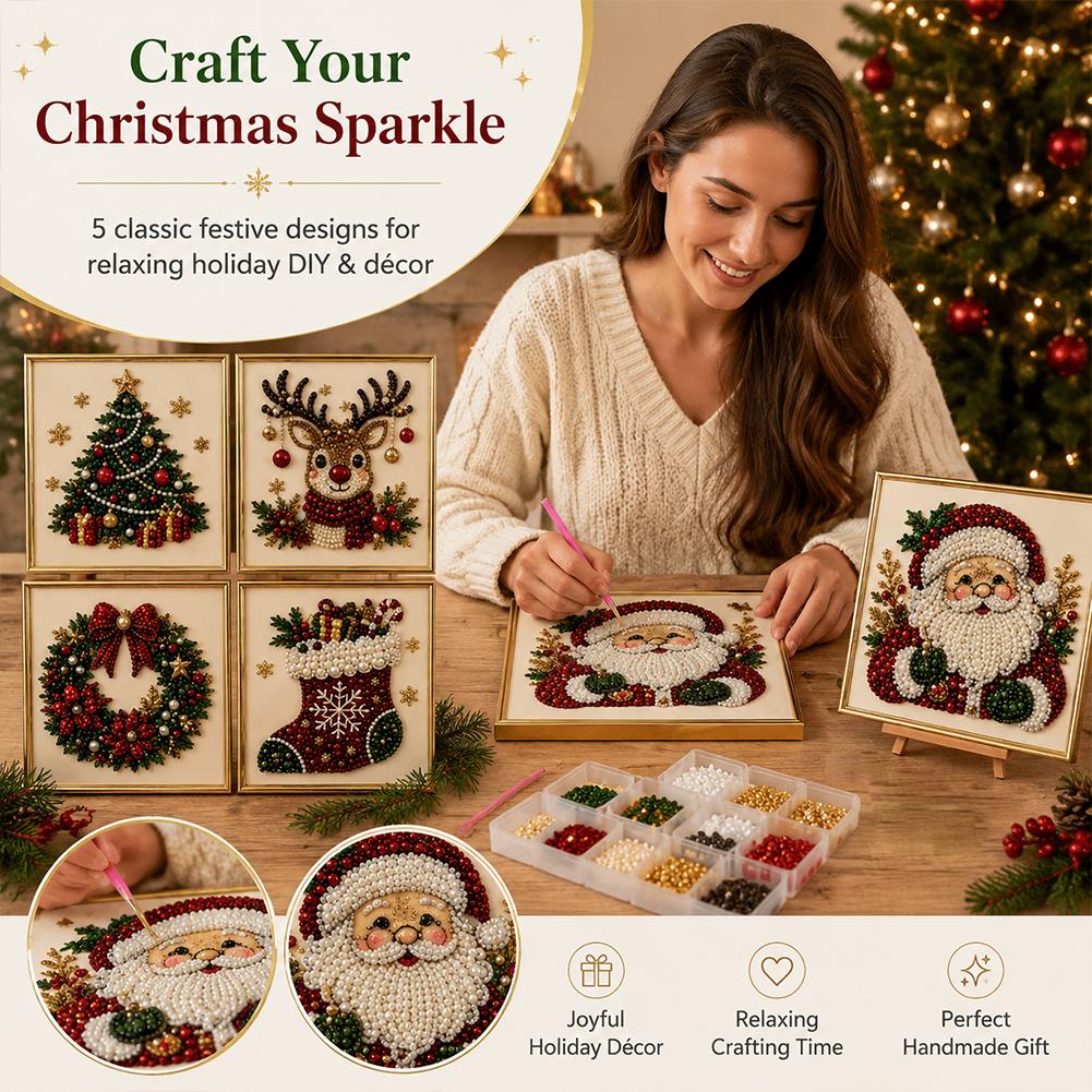 طقم فني لتطريز اللؤلؤ على شكل  - مراجعة Art Craft Gifts For Adults وسعره
