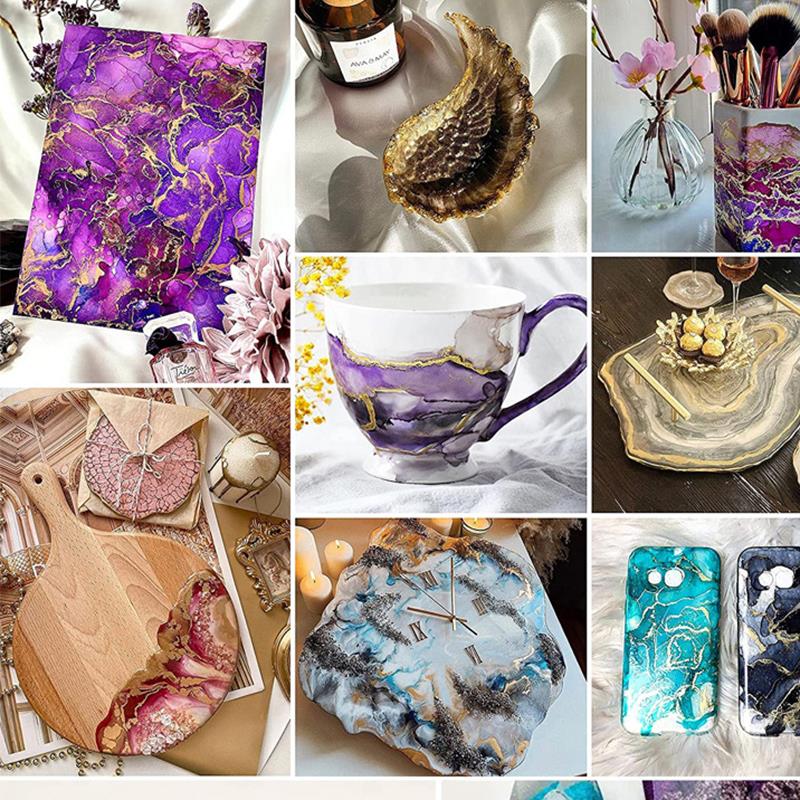 1 مجموعة الراتنج الصباغ عدة ال - مراجعة Alcohol Ink Set وسعره
