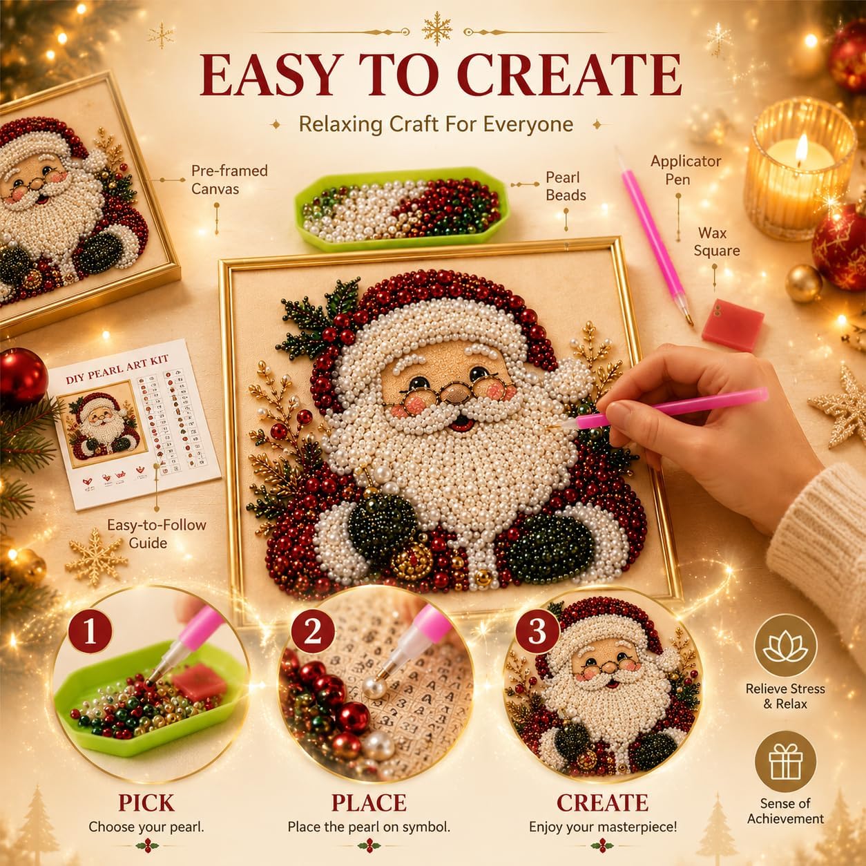 مجموعة فنون الرسم باللؤلؤ والم - مراجعة Art Craft Things وسعره