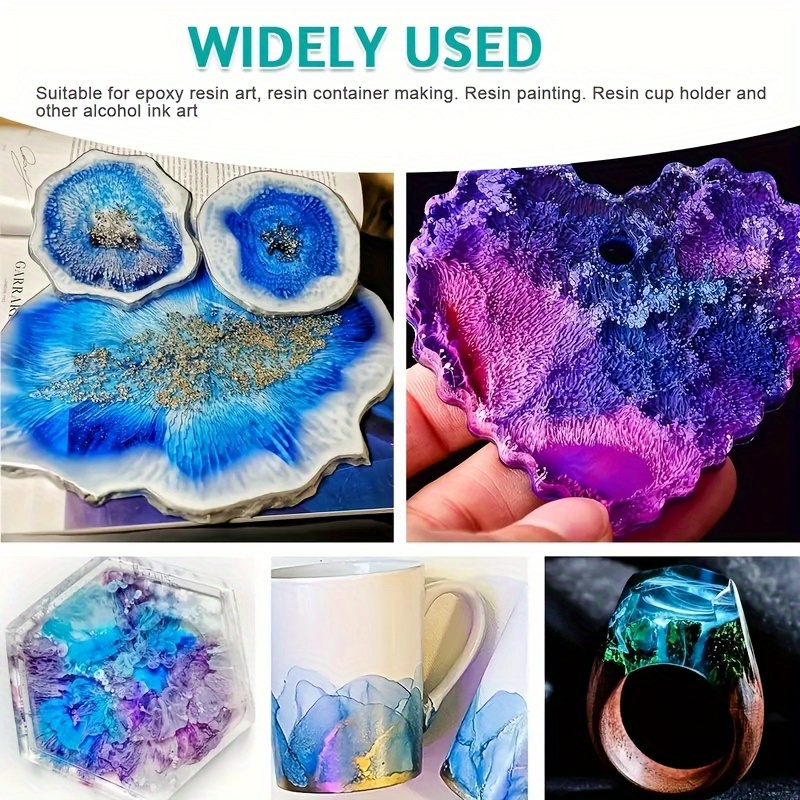 مجموعة تجريد ملونة معدنية 12 م - مراجعة Alcohol Ink Set وسعره