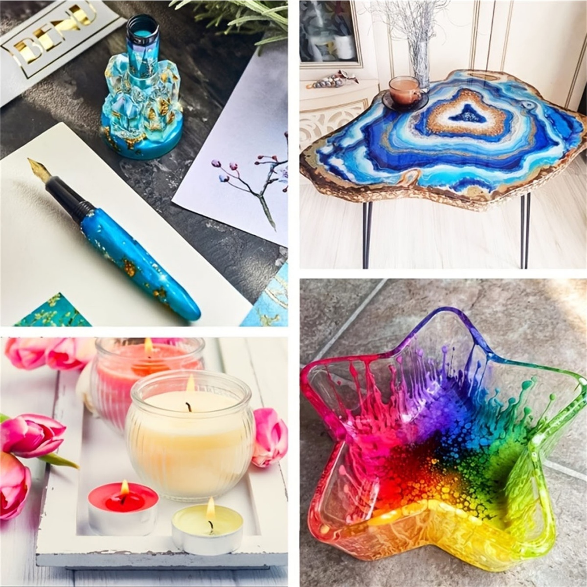 10 ألوان/مجموعة ألوان راتينج م - مراجعة Alcohol Ink Set وسعره