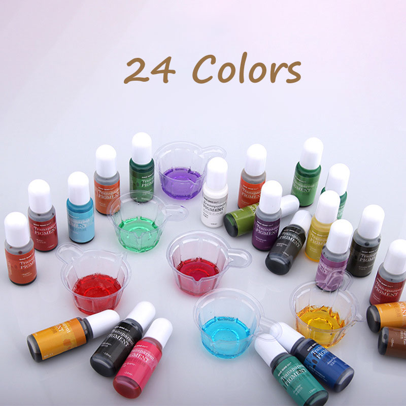 JCD 24 اللون 10 مللي جوهرة شفا - مراجعة Alcohol Ink Set وسعره