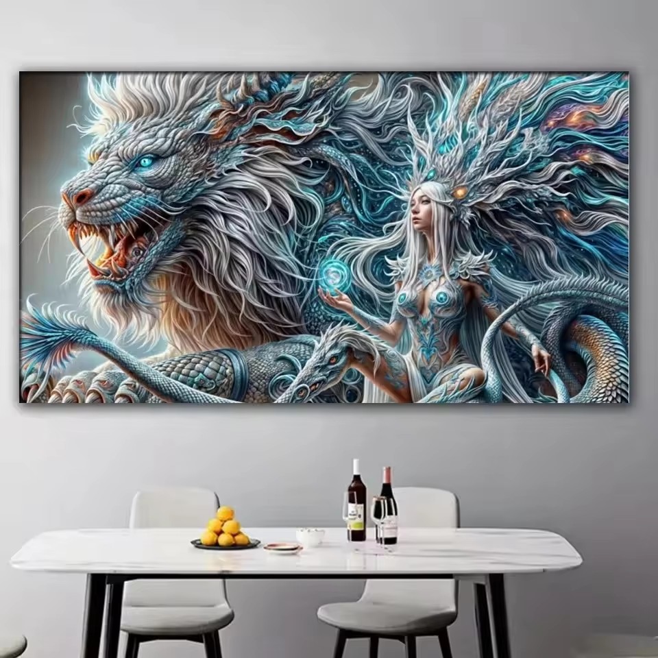 القوطية التنين الملكة 5D Diy ا - مراجعة Queen Art Craft وسعره