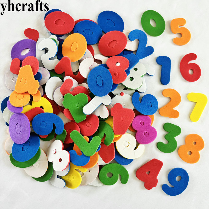 150 قطعة مختلط الألوان 0-9 عدد - مراجعة Art And Craft Letter Z وسعره