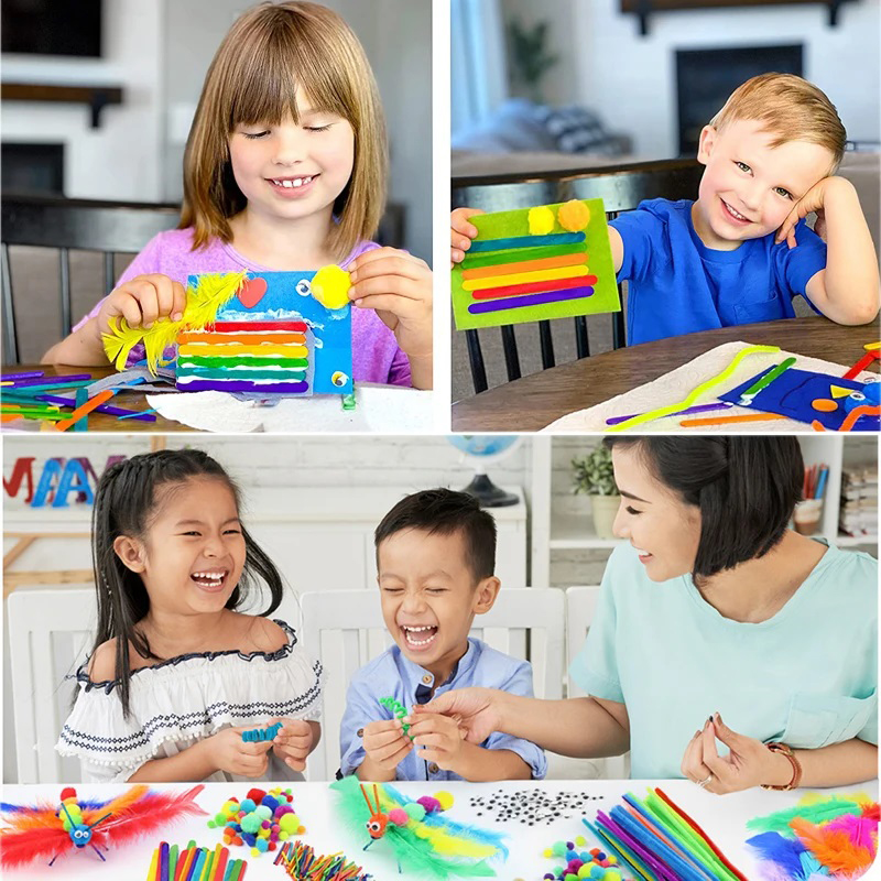 1000 قطعة الاطفال الحرف لوازم  - مراجعة Art Craft Kindergarten وسعره