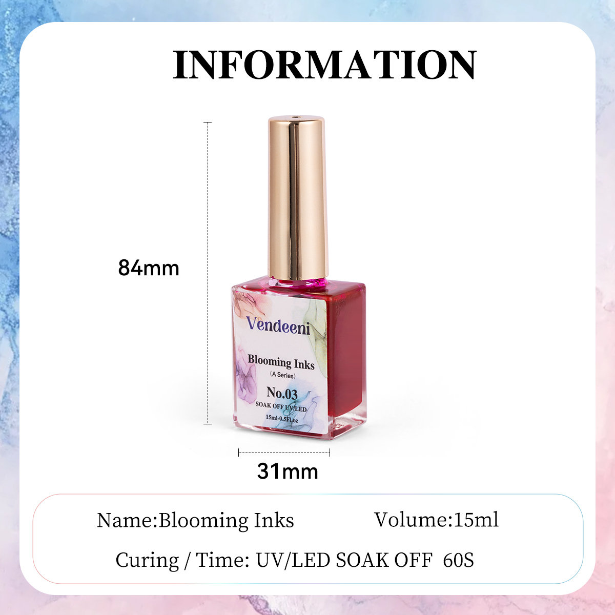 Vendeeni المهنية مخصص مسمار ال - مراجعة Alcohol Ink Set وسعره