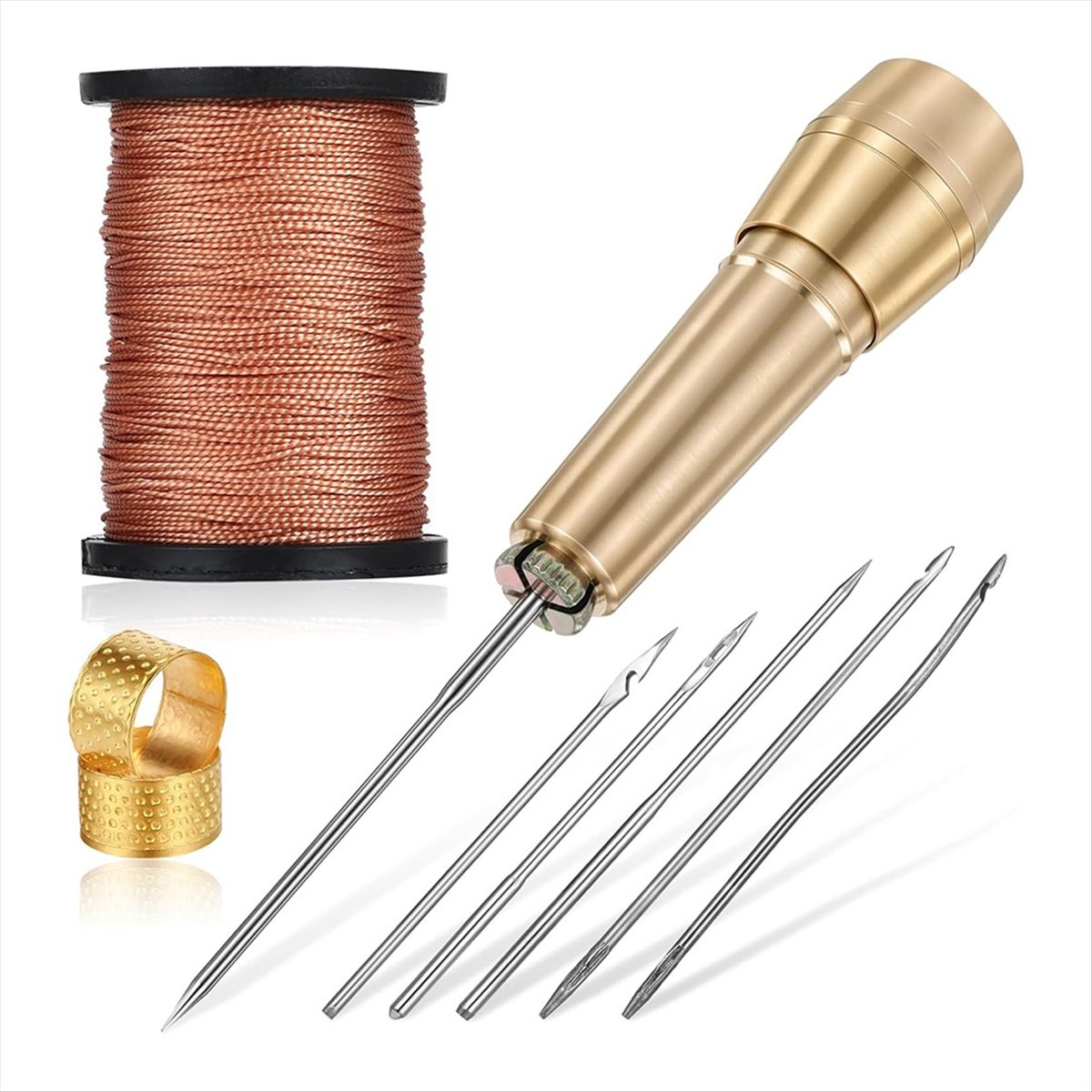 طقم خياطة جلدية مكون من 9 قطع  - مراجعة Leather Tooling Kit وسعره